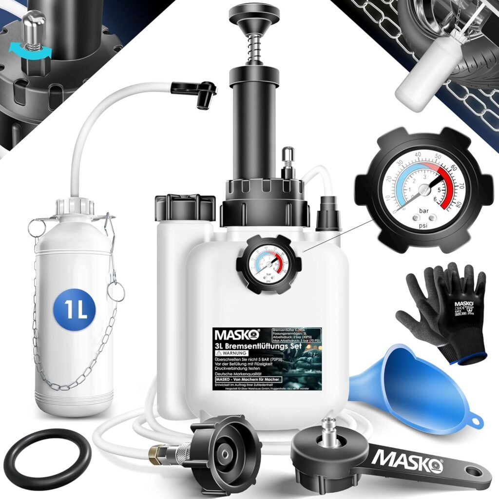 Bremsenentlüftungsgerät – KFZ Bremsflüssigkeits-Wechselgerät