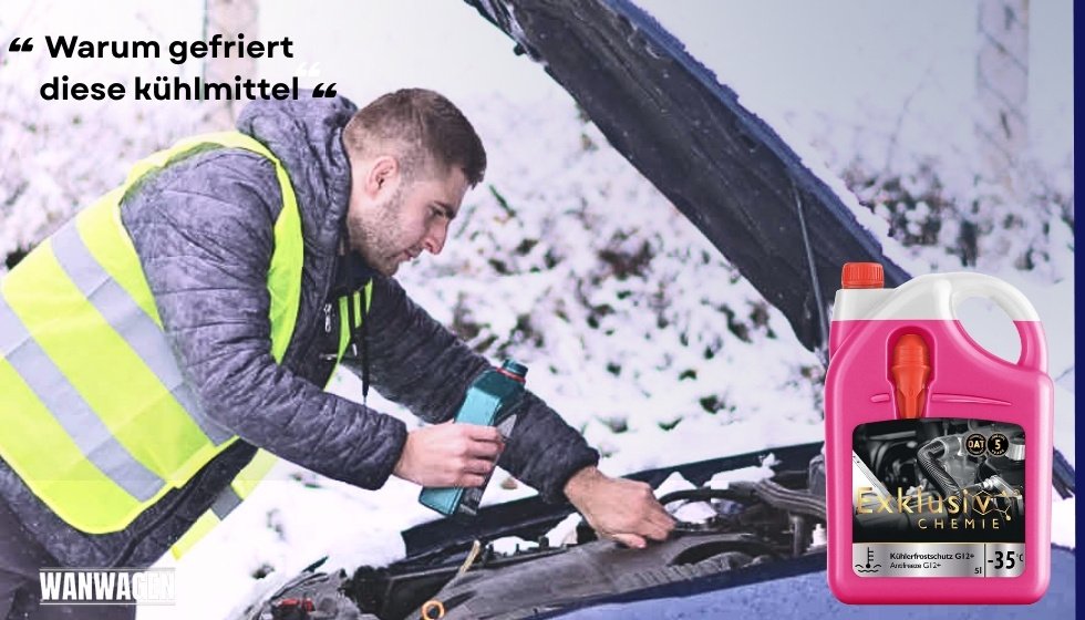 Einfrierens von Kühlflüssigkeit im Auto im Winter